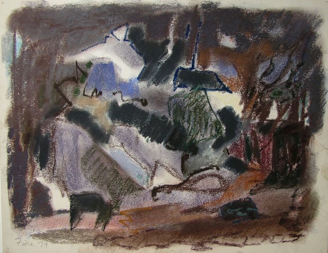 Untitled (NY), 1979, pastel on paper, 11 x 14 inches