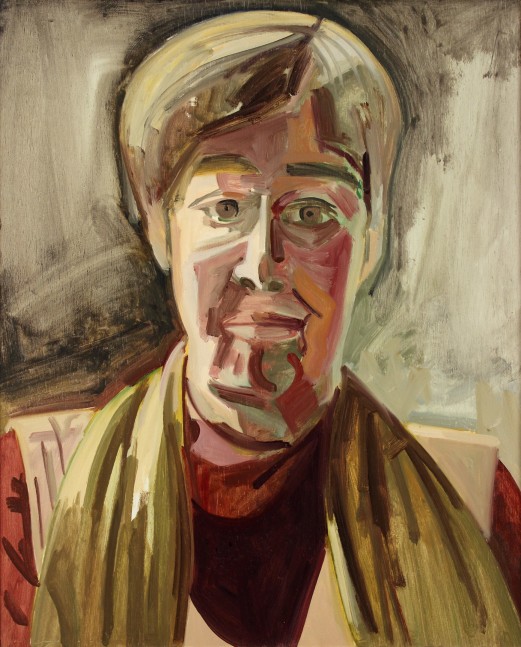 Lois Dodd, Portrait of Emily Nelligan, 1988,&amp;nbsp;oil on Masonite,&amp;nbsp;19 1/2 x 15 3/4 inches