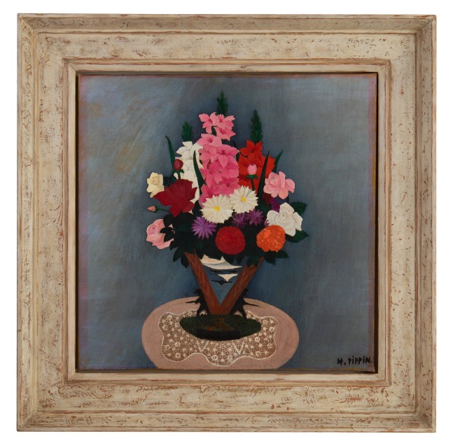 Horace Pippin, Victory Vase, c. 1942, oil on canvas, 19 x 19 inches