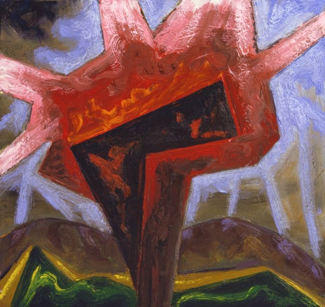 Star, 2006, oil on panel, 18 x 19 inches