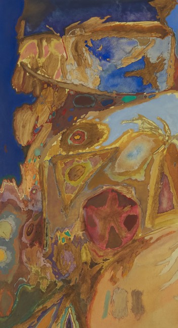 Untitled, 1955, gouache on paper, 30 x 16 3/8 inches