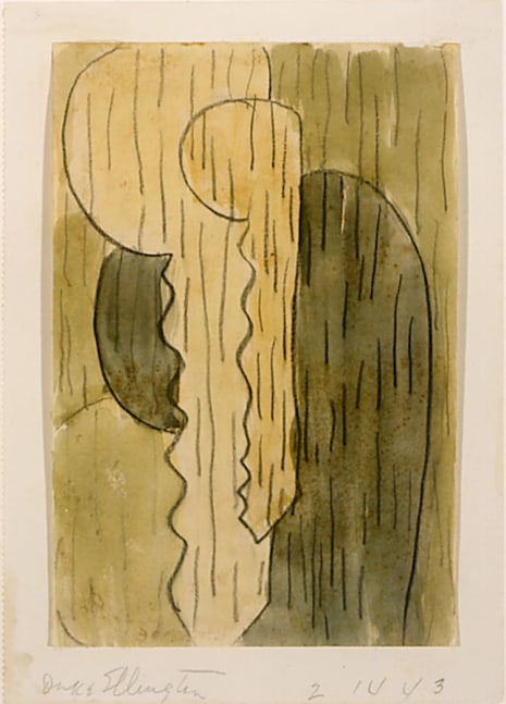 Duke Ellington [2-14-43], 1943, watercolor and graphite on paper, 7 x 5 inches