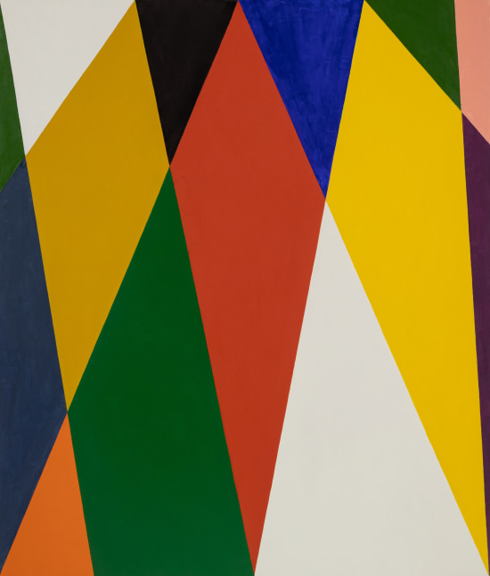 Kingdom Hall, 2025, oil and alkyd on canvas, 45 x 38 inches