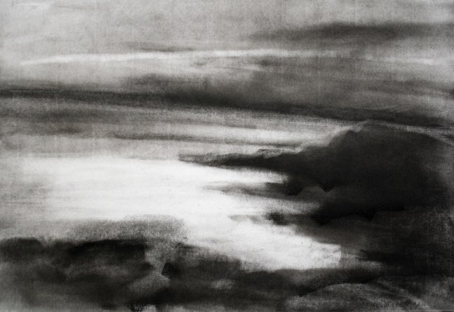 Emily Nelligan, 28 Sept 06, 2006, charcoal on paper, 7 1/4 x 10 1/2 inches