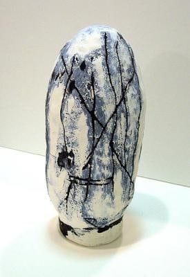 Jessica Jackson Hutchins, Object,&amp;nbsp;glazed ceramic, 13.5 x 4.5 x 5 inches