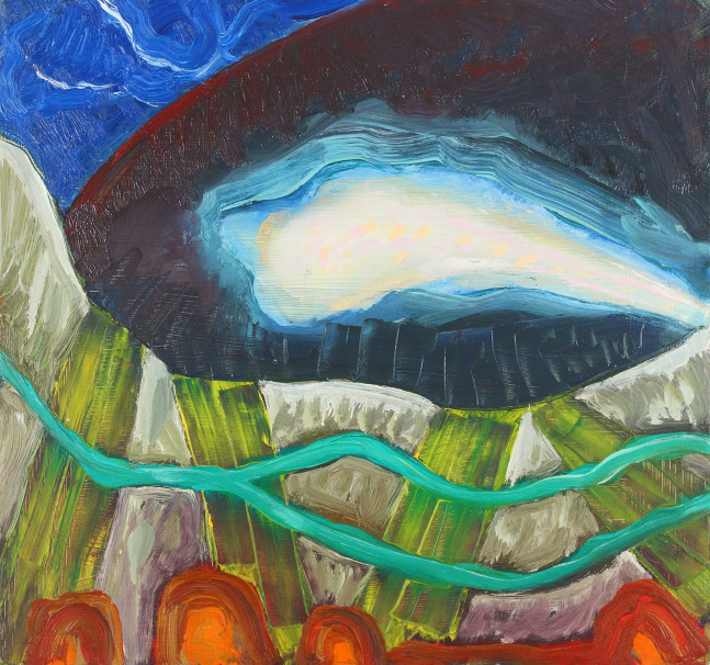 Eye, 2006, oil on panel, 21 x 21 inches