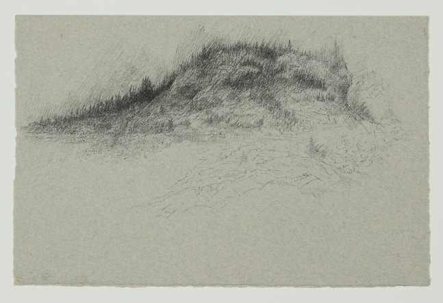 Ink drawing of a landscape