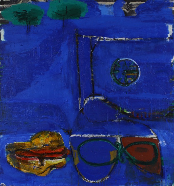 Riverview, 2023, oil on canvas, 72 x 66 inches