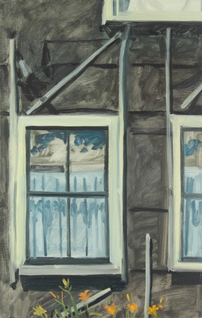 Walker House, Detail, 1983, oil on Masonite, 17 x 11 inches