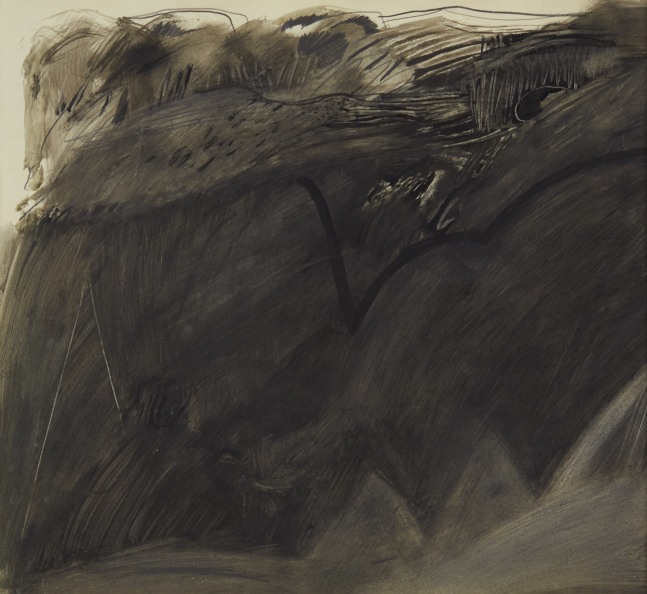 Ground Sounding, 1959, gouache and graphite on paper, 17 3/4 x 19 1/2 inches