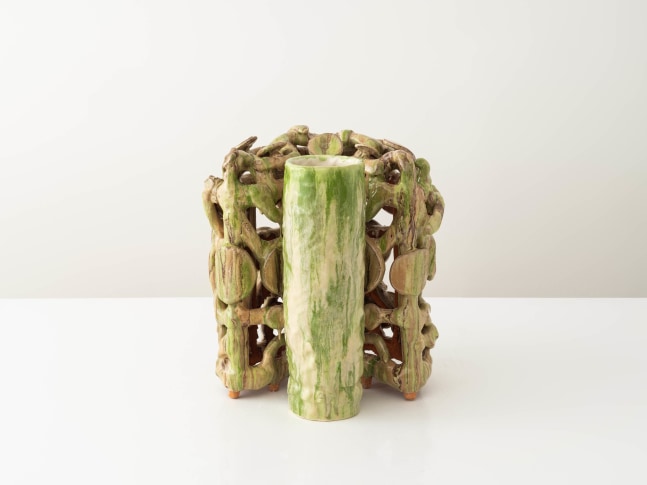 ZIMRA BEINER
Trellis Vessel in Two Parts, 2024
Glazed red stoneware
15.5&amp;quot; H x 15&amp;quot; W x 12.5&amp;quot; D