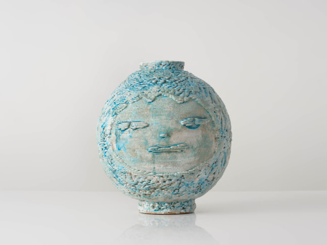 EUN-HA PAEK
Moonjar Face Blue, 2023–24
3D printed glazed stoneware
15.5" H x 13" Dia.