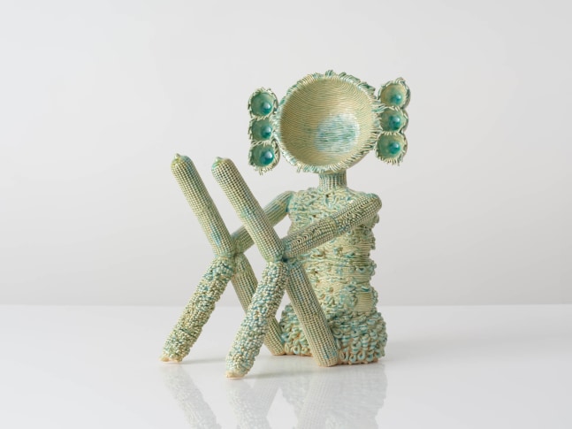 EUN-HA PAEK
3D Printed Figure with Seven Bowls, 2024
Handbuilt and 3D printed glazed stoneware
18" H x 10" W x 14" D