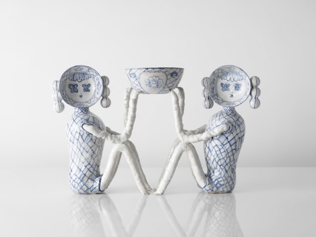 EUN-HA PAEK
Sitting Dudes with Bowls, 2022
Glazed stoneware
16.5" H x 26" W x 7" D