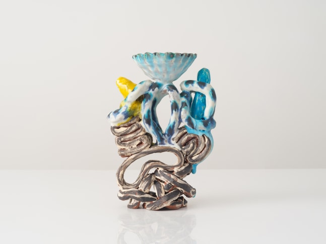 GRAHAM MARKS
Candelabra, 2023
Glazed stoneware, thrown, coiled, and pinched
10.75" H x 7.5" W x 4" D