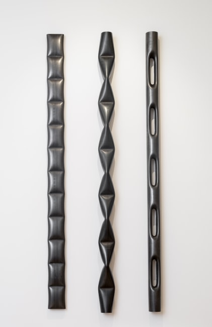 JAKOB J&amp;Oslash;RGENSEN

The Bean&amp;nbsp;(left),&amp;nbsp;2022
Steel
98.5&amp;quot; H x 6.25&amp;quot; W x 2&amp;quot; D
-
The Beat (center),&amp;nbsp;2022
Steel
98.5&amp;quot; H x 6.25&amp;quot; W x 6.25&amp;quot; D
-
The Hole (right),&amp;nbsp;2022
Steel
98.5&amp;quot; H x 4.25&amp;quot; W x 4.25&amp;quot; D