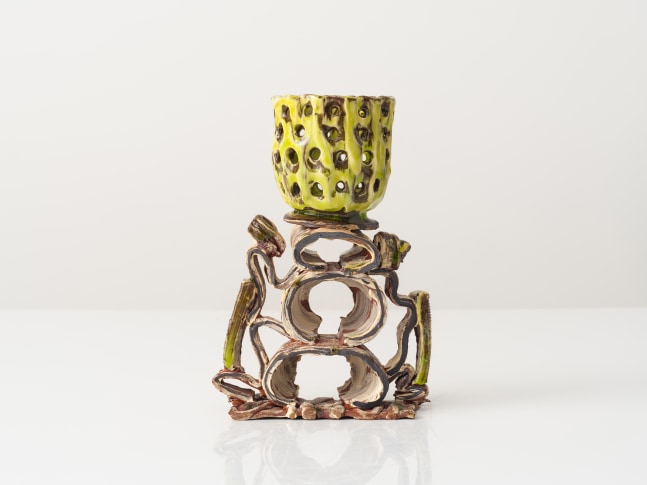 GRAHAM MARKS
Candelabra, 2024
Glazed stoneware, thrown, coiled, and pinched
8.25" H x 6" W x 3.5" D