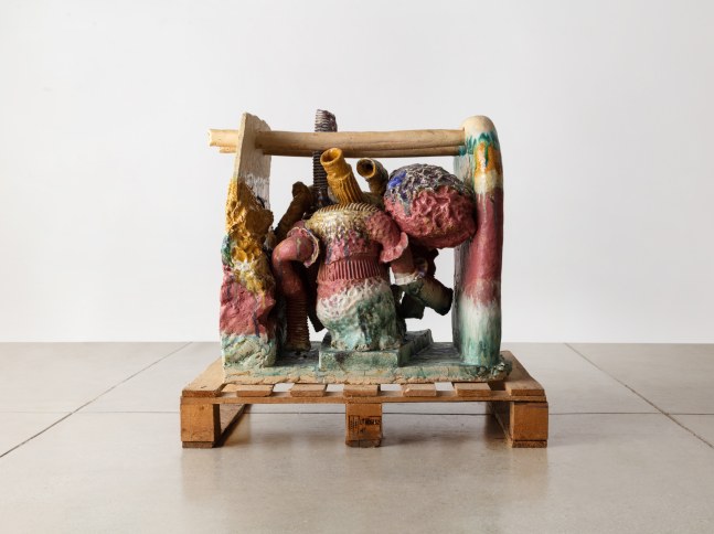 PERNILLE PONTOPPIDAN PEDERSEN
Making has kin in it, 2021
Glazed stoneware
26&amp;quot; H x 25.5&amp;quot; W x 17.5&amp;quot; D
Pedestal: 29.5&amp;quot; H x 21.5&amp;quot; W x 8&amp;quot; D