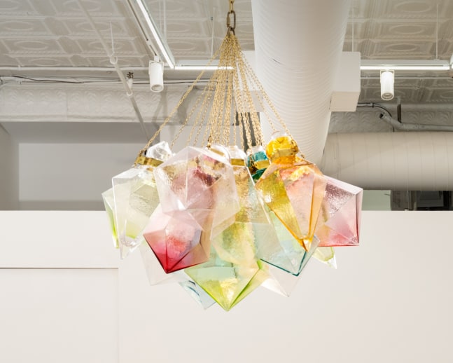 FRIDA FJELLMAN
Riche, 2024
Hand-blown glass, brass
40" H x 36" Dia.