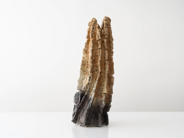 SHOZO MICHIKAWA
Natural Ash Sculptural Form, 2020
Stoneware, anagama firing
29" H x 10" Dia.