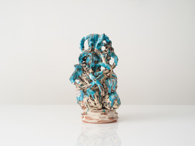 GRAHAM MARKS
Candelabra, 2023
Glazed stoneware, thrown, coiled, and pinched
16.5" H x 9.5" Dia.