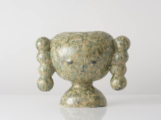 EUN-HA PAEK
Mongmong Mountain, 2025
Glazed stoneware, gold leaf
17" H x 22" W x 16" D
