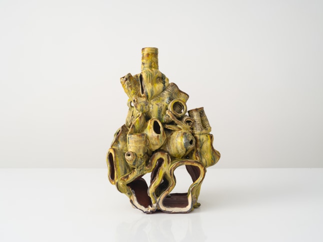GRAHAM MARKS
Candelabra, 2025
Glazed stoneware, thrown, coiled, and pinched
17" H x 11.5" W x 9.5" D
