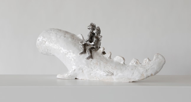 SAKARI KANNOSTO
Whale raiders, 2022
Glazed stoneware
10.625" H x 23.25" W x 9.875" D