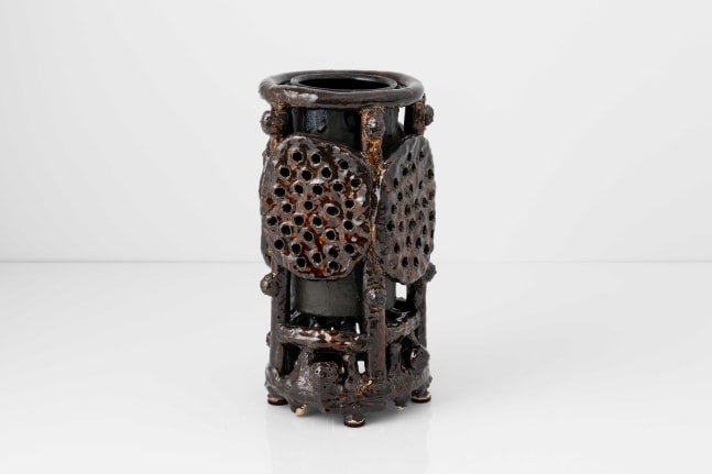 ZIMRA BEINER
Aventurine Holder, 2022
Glazed stoneware
16&amp;quot; H x 9&amp;quot; W x 8.5&amp;quot; D