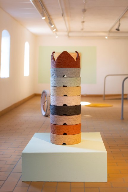 HELEN HAUSLAND
Beacon, 2024
Hand-built stoneware and earthenware, terra sigillata, slip
40.5&amp;quot; H x 13&amp;quot; Dia.