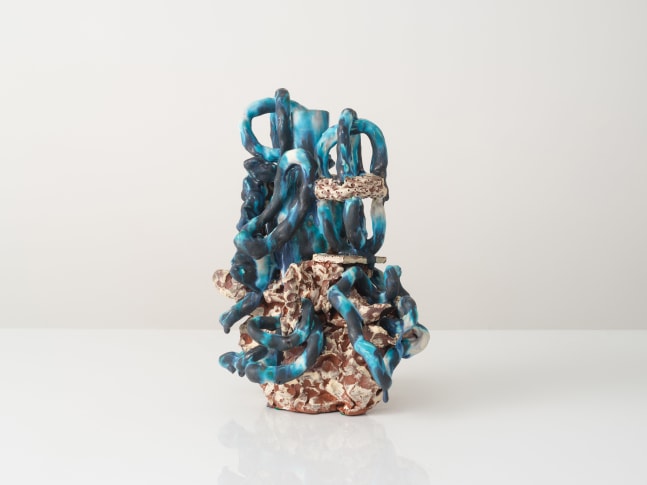 GRAHAM MARKS
Candelabra, 2023
Glazed stoneware, thrown, coiled, and pinched
16" H x 11" W x 9" D