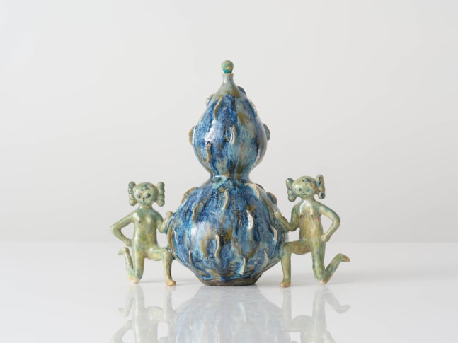 EUN-HA PAEK
Mongmong Kneeling with Blue Stacked Jar, 2024
Glazed stoneware
10.75" H x 12" W x 6.25" D