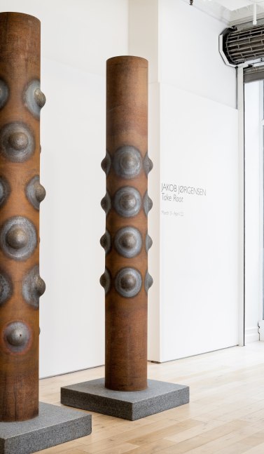 JAKOB J&amp;Oslash;RGENSEN
Branch Out I, 2022
Steel
98.5&amp;quot; H x 14.50&amp;quot; Dia.
Granite base: 4.75&amp;quot; H x 27.5&amp;quot; W x 27.5&amp;quot; D