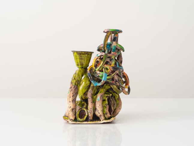 GRAHAM MARKS
Candelabra, 2024
Glazed stoneware, thrown, coiled, and pinched
10.5" H x 8" W x 6" D