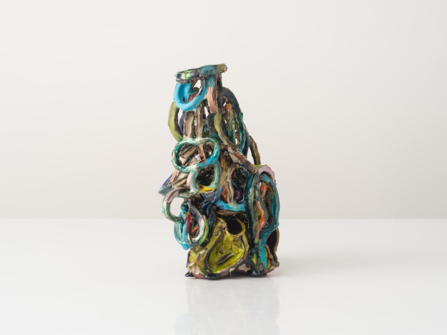 GRAHAM MARKS
Candelabra, 2025
Glazed stoneware, thrown, coiled, and pinched
12" H x 7.5" W x 6.5" D
