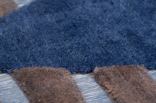 TAHER ASAD-BAKHTIARI
Tribal Weave, 2024
Gabbeh woven wool with exposed warp
106.25&amp;quot; L x 67&amp;quot; W