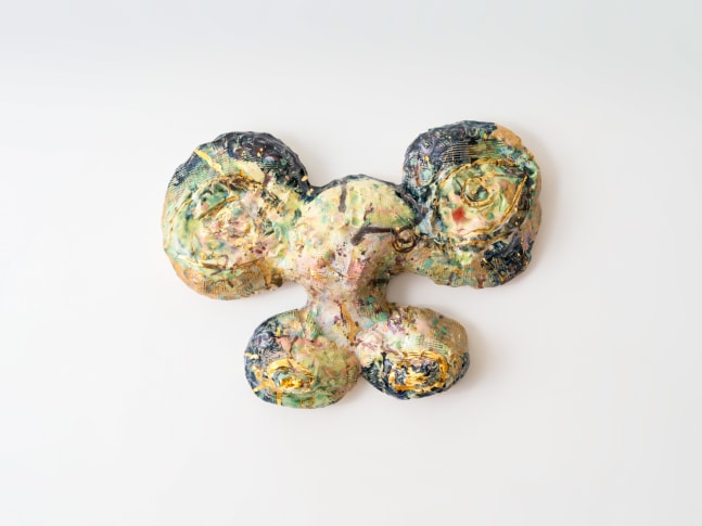 JASMIN ANOSCHKIN
Sunny Side Up Hearing Tits, 2023
Glazed stoneware
15&amp;quot; H x 20&amp;quot; W x 4.5&amp;quot; D