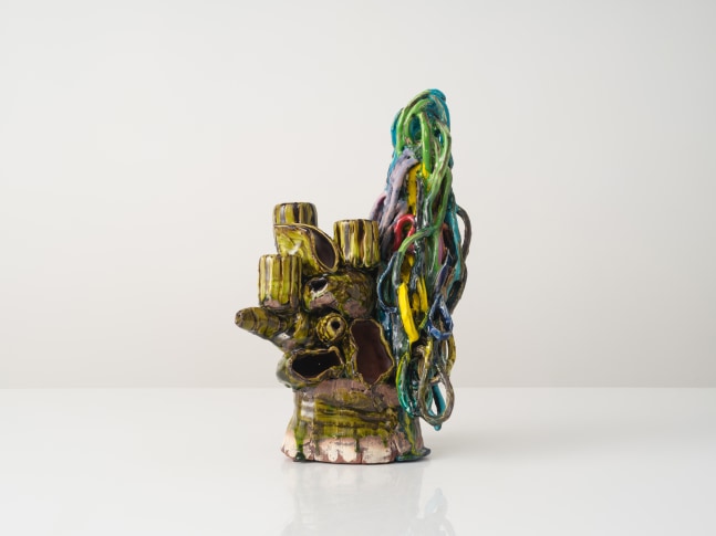 GRAHAM MARKS
Candelabra, 2025
Glazed stoneware, thrown, coiled, and pinched
16.25" H x 9.5" W x 7.5" D