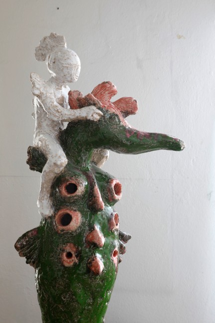 SAKARI KANNOSTO
Ghost rider (sea horse), 2022
Glazed stoneware with stainless steel stand
35.5" H x 15.75" W x 11.75" D