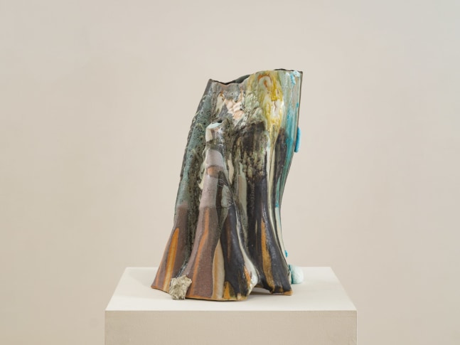 BENTE SKJ&amp;Oslash;TTGAARD
Family Tree #2407, 2024
Glazed stoneware, pewter
19.5&amp;quot; x 15.75&amp;quot; Dia.