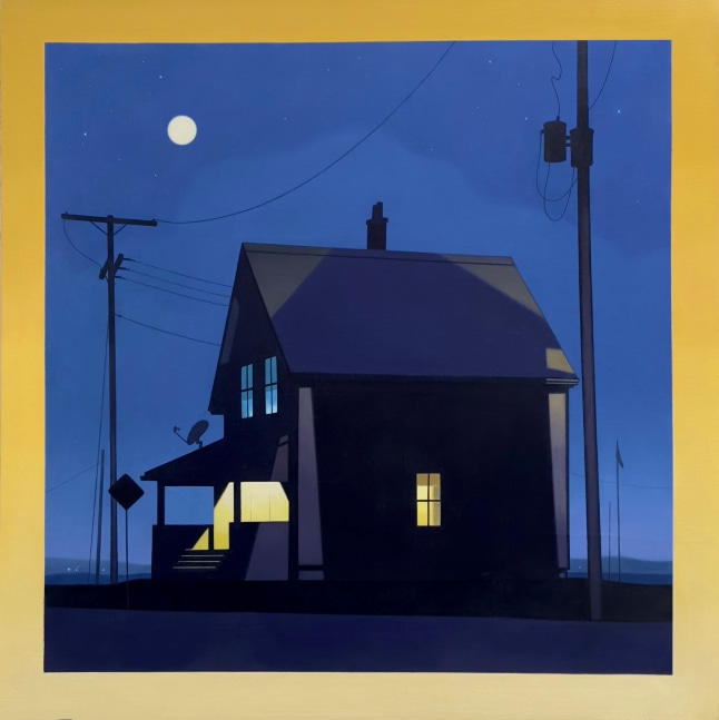 Christopher Burk Nocturne in Shadow with Yellow Square 1