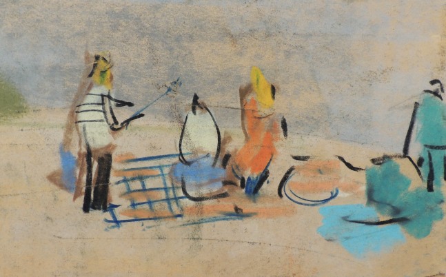Robert King (American,1915-2011) Beach Dwellers