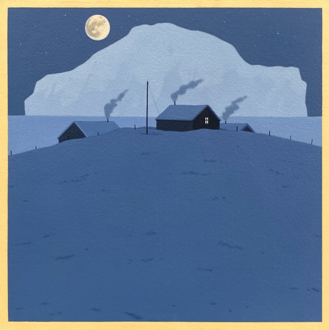 Moon Over Icelandic House