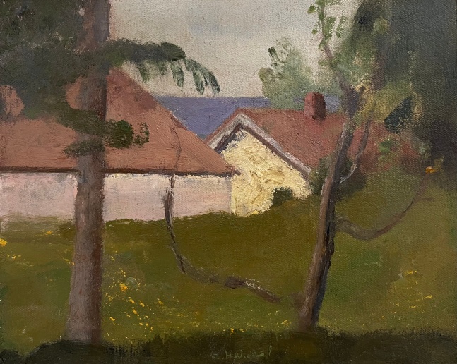 Lake House with Dandelions