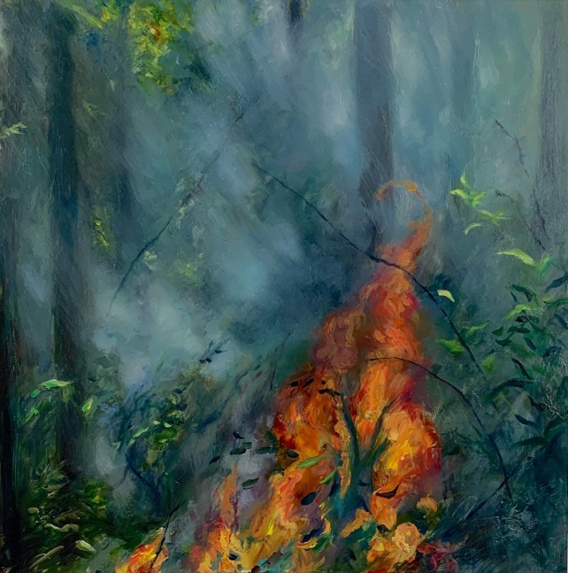 Then the Knowing Comes
Oil on panel
16&amp;quot; x 16&amp;quot;
(Sold)