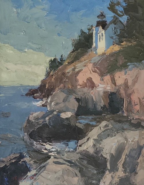 Maine Rocks and Light