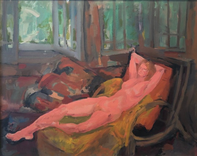 Glenn Rothman (American,1930-2007) Reclining Nude with Open Window