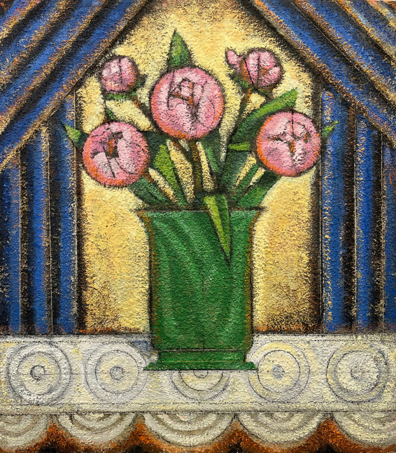 Richard Lillash-Still Life with Peonies