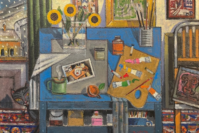 Richard Lillash-The Artist's Studio (Kuniyoshi)