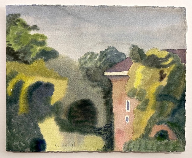 Brick House and Trees